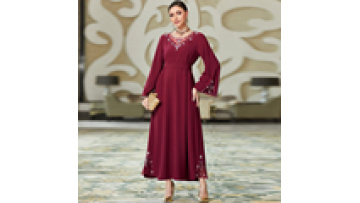 Latest Wholesale Islamic Clothing Modest Dubai Luxurious Solid Color Crystal Robe Muslim Women Girl Dress With Lace Abaya 20231