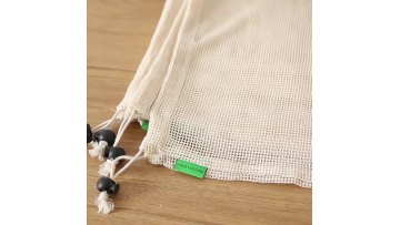 Custom Logo Zero Waste Large Food Grade Reusable Produce Mesh Net Bag Grocery Shopping Bag with 100% Organic Cotton1
