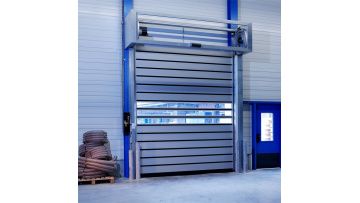 Aluminum spiral high speed doors