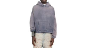 High Quality Heavy Weight Plain Hoodies Street Acid Wash Crop Puff Print Hoodie1