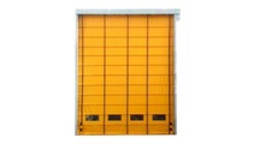 Automatic High Speed Pvc Stacking Doors/Folding Type Pvc Fabric Fast Rolling Rapid Roller Shutter Door1