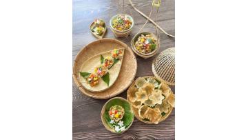 Travel to Southeast Asia in One Second! Exotic tableware turns your dining table into a tropical food feast