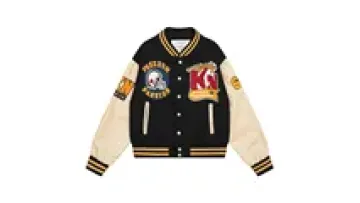 Custom Chenille Embroidery Letterman Outdoor Winter Windbreaker Men's Leather Sleeve Varsities jacket1