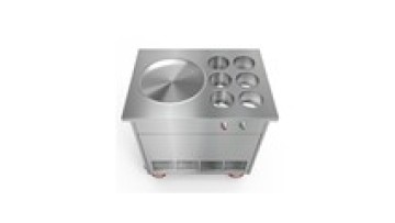 Fried Ice Cream Machine for Sale in Nepal - Professional Food Vending Carts Ningbo1