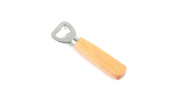 Wholesale Promotional Stainless Steel Wooden Handle Beer Bottle Opener1