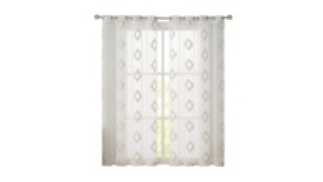 Rancho Luxury Embroidered Sheer Window Curtains Custom Made Embroidery Sheer Curtain1
