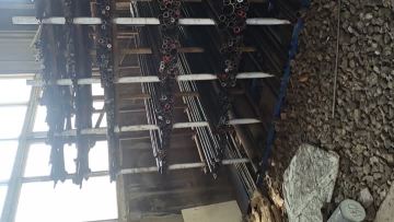 Steel pipe warehouse