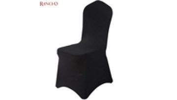Wholesale Spandex Black White or Ivory Folding Arched Chair Covers Wedding Reception Stretch Chair Cover1