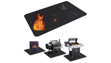 Large 60*40 inches Under Grill Mat Double-Sided Fireplace Fire Pit Mat Oil-Proof Waterproof BBQ Protector for Decks Patios1