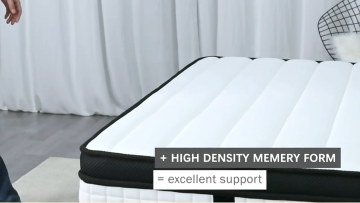 Bamboo Queen Full Size Twin Mattresses Latex Orthopedic Hybrid Cool Gel Memory Foam King Size Pocket Spring Bed Mattress1