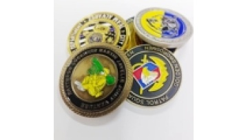 China factory hot selling zinc alloy coins custom three-dimensional relief commemorative coins1
