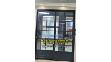 Imitation steel sliding door