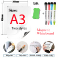 A3 Size 11.7"x16.5" Magnetic Whiteboard Fridge Sticker Dry Erase White Board Kids Refrigerator Drawing Board Message Board