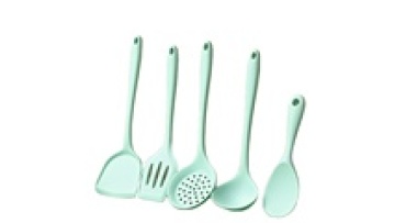Silicone Turner Slotted Kitchen Gadgets Non-stick Spatula Frying Pan Ladle Cooking Tableware1