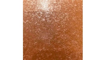 Antique bronze-gold stainless steel sheet with ice-crack pattern