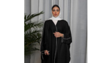 Abaya Women Muslim Dress 2023 Dubai Long Muslim Solid Color Long Sleeve Jilbab Islamic Turkey Prayer Dress Open Abaya1