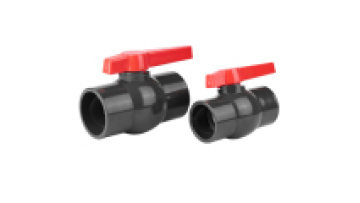 Hot Sale Factory Prices UPVC High Standard Dark Grey SCH80 PVC Simple Ball Valve1