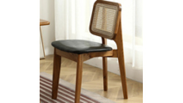 High quality  modern furniture coffee shop wood and rattan chairs for restaurant1