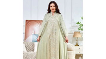 2025 New Sequins Turkish Abaya Dress Middle East Muslim Ethnic Dress Robe V-neck Long Sleeve Evening Dress Women's Abayas1