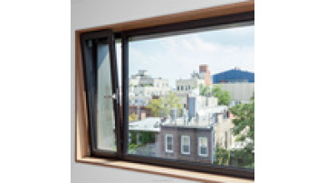 Aluminum Glass Tilt and Turn Window for Houses Windproof Heat-insulation Simple Swing Graphic Design Stainless Steel Horizontal1