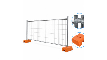 ANJIA Group Hot Dipped Galvanized Portable Australian Temporary Fence For Construction Site & Event Crowd Control (2)