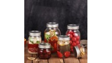 Wholesale Square Round Hot Sale Mason Tank Food Storage Jar Thickened Glass Bottle1