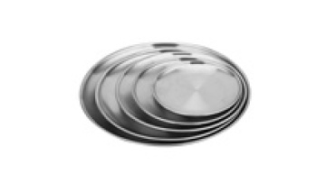 Round Stainless Steel Kimchi Beefsteak Korean Style Barbecue Plate1