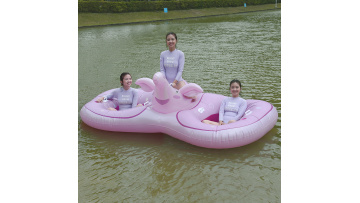 Double inflatable ride on