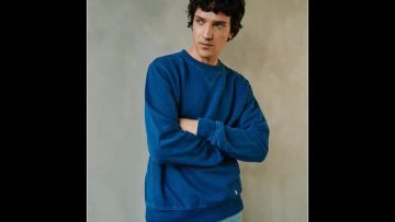  Long Sleeve Cotton Men -INDIGO WASH