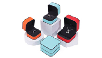 Han Hong Velvet inside wholesale high-end luxury custom logo leather jewelry box packaging necklace earrings jewelry box1