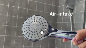 3 Setting Jets Intake Air Rainfall Massage Spa Water Saving Chrome Handheld Shower Head1