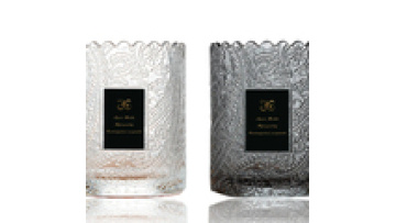 Romantic Round Candles Scented Luxury Delicate Embossed Glass Jar Senior Plant Scented Candles Gift Set1