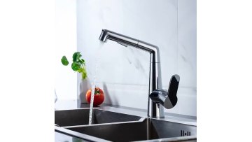 Industrial Project Using Smart Polished Chrome Brass Pull-out Kitchen Faucet with Competitive Price1