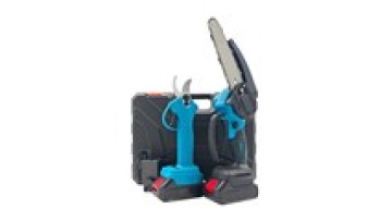 21V  2pcs Garden Tool Set Rechargeable Portable Cordless Tree Pruner Electric Chain Saw Combination Kits1