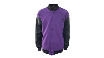 purple baseball with leather sleeve
