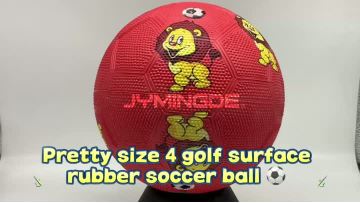size 4 golf surface rubber soccer ball