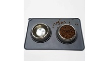 Silicone pet placemat household cat and dog leakproof bite resistant moisture-proof waterproof easy to clean non-slip mat1