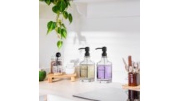 Antique Design 18.5 oz Soap Dispenser With Jumbo Rust Proof 304 Stainless Steel Pump Refillable Glass Soap Dispenser1