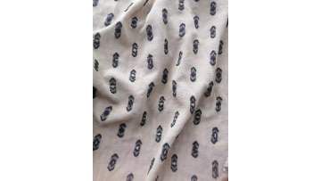 Polyester crepe chiffon swiss dot fabric