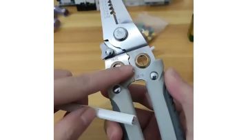 White gray multifunctional wire stripper