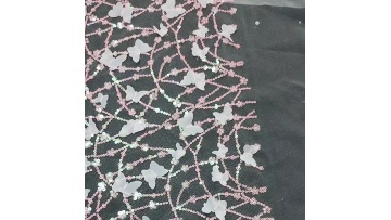 Free sample pink Multicolor luxury sequin fabric net lace fabric embroidery butterfly lace fabric for women dress1