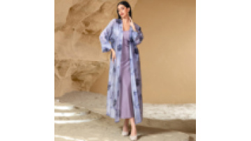 Elegant Diamond Design Open Abaya Dubai Muslim 2 Pieces Set Modest Islamic Clothing Gown1