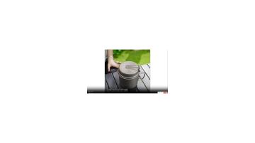 Outdoor Multi functional Pure Titanium Pot Camping Foldable