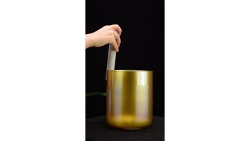 Q're gold crystal singing bowl