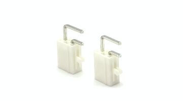 4.2mm Dual Row Wafer 5557 Right Angle Pin Header Connector 2P With Positioning Posts