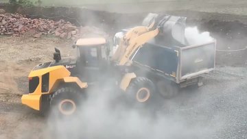 wheel loader working vedio