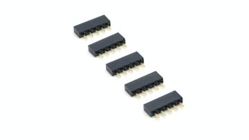 2.54mm Female header Single Row Straight 5P