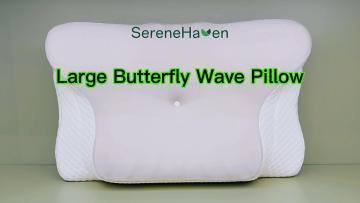 Large Butterfly Wave Pillow