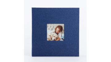 Blue Linen Photo Album