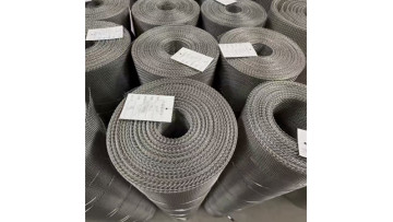 Edge-wrapped stainless steel wire mesh rolls